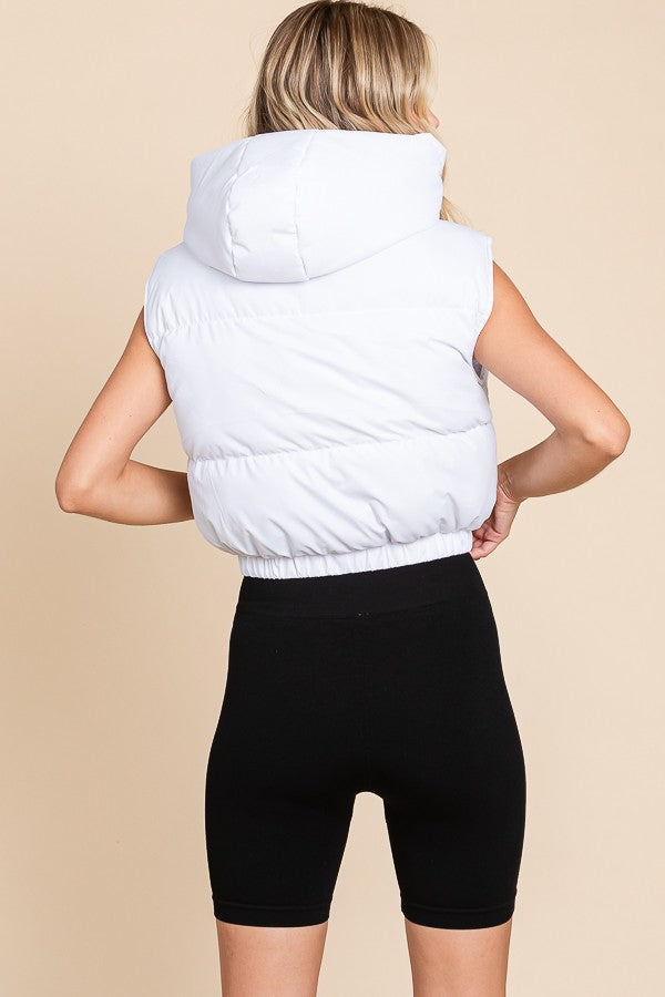 White Puffer Vest